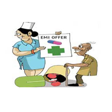 Now, buy medicines and stents on EMI